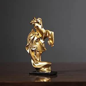 Buy GIANTE Couples Kissing Statue Bedroom Home Decor Ornament Figurines ...