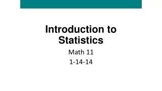 Statistics Intro 的图像结果