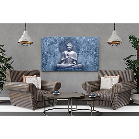 Paper Plane Design Wall Sticker Lord Buddha (12 INCH X 18 INCH ...