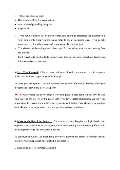 Image result for Basic Research Paper Example