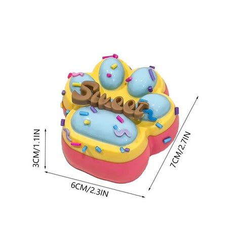 Three-Color Rainbow Paw Decoration, Adorable Cat Paw Shape Accessory ...