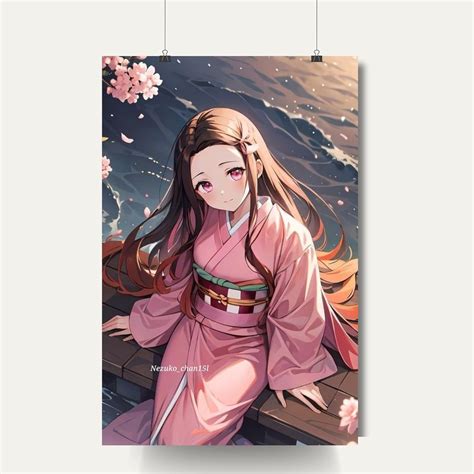 Nezuko Kamado Poster | Demon Slayer Anime - kimetsu no yaiba ...