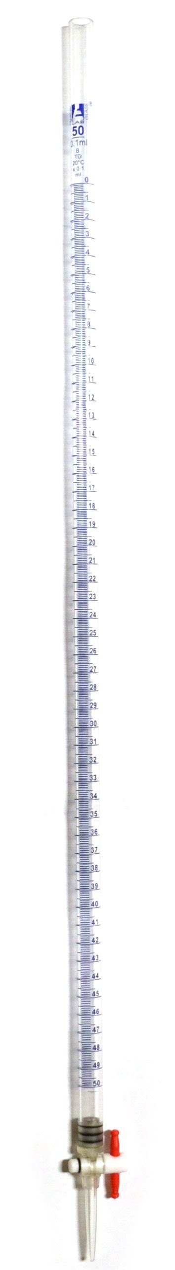 Buy EISCO 50mL Acrylic Burette - Class B - 0.1mL Blue Graduations ...