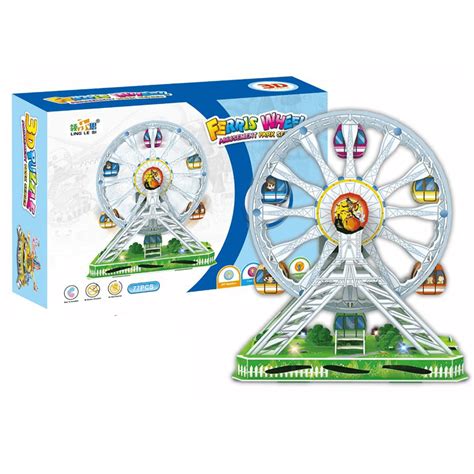 Toy House Electronic 3D 77 Pieces Puzzle with light and sound- Ferris Wheel