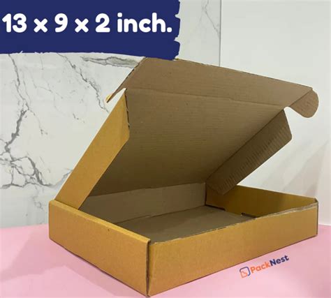 13 x 9 x 2 inch Tuck in Mailer Boxes - 3 ply (Pack of 50) – Packnest