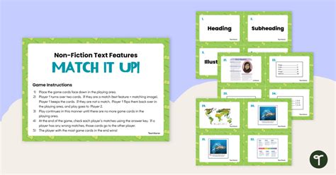 Image result for Text Features Matching Activity