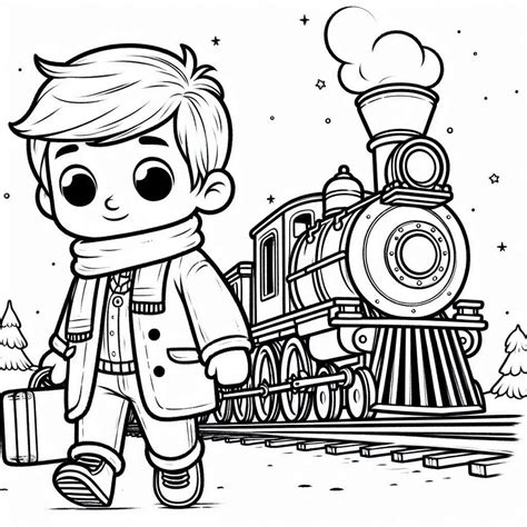 Polar Express coloring pages - ColoringLib