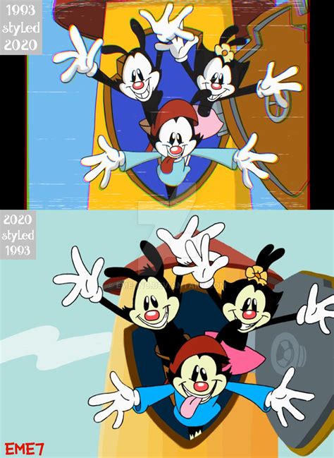 Image result for Animaniacs Intro Comparison
