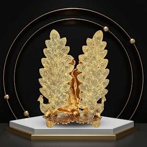 Buy CHHARIYA CRAFTS Metal Radha Krishna Idol Statue with Diya Peacock ...