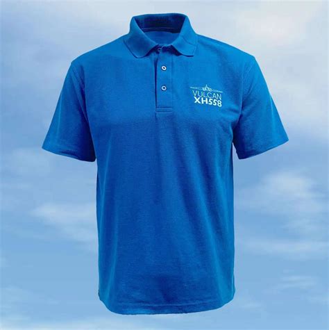 Polo Shirt - Royal Blue - Vulcan XH558 - Vulcan To The Sky