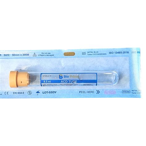BioPrime - ACD PRP BLOOD COLLECTION TUBE 8.5ml. (100 Tubes) : Amazon.in ...