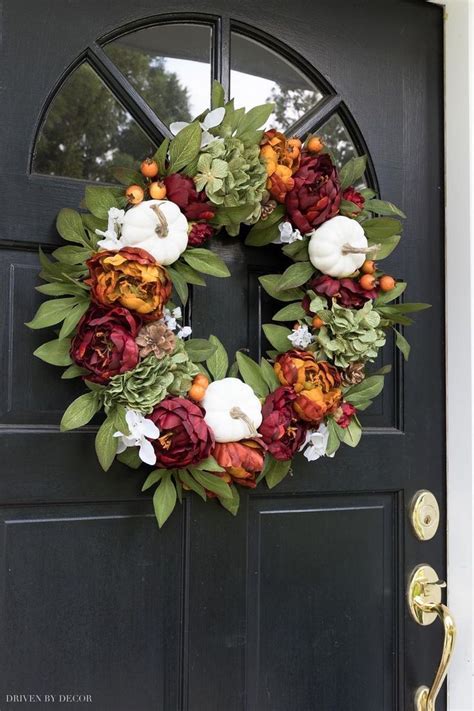 fall wreath door