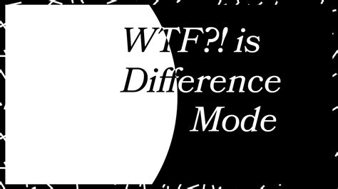 After Effects Difference Mode Explained | You & Me Academy