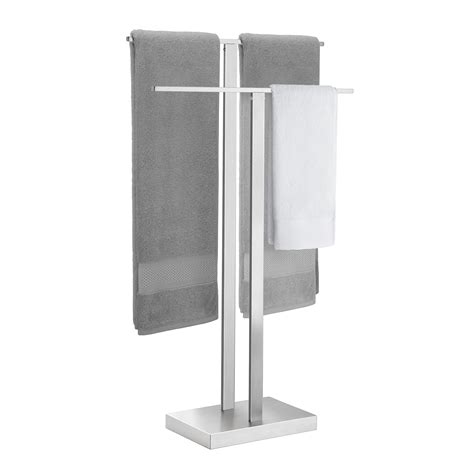 KES Free Standing Towel Rail Bathroom Towel Holder, Floor Standing ...