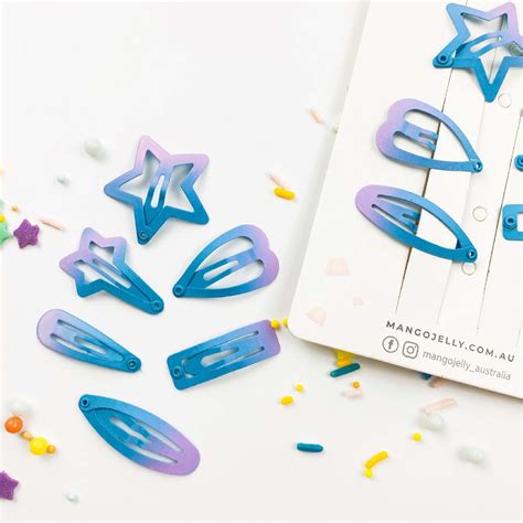 Blue + Purple | Mixed Mini Snap Clips – Sugar High Collection
