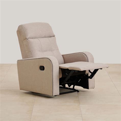 Buy Helios Toledo Fabric 1-Seater Recliner - Beige from Helios by Home ...