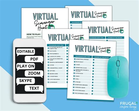 Super Fun Virtual Scavenger Hunt for Zoom, Skype, or Text
