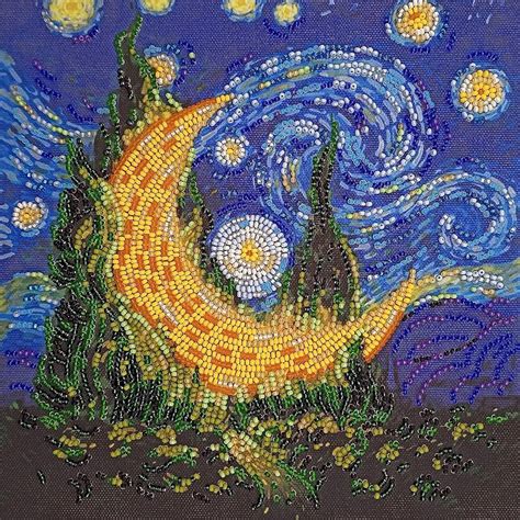Bead Embroidery Kit Aazon.co: Wizardi Abris Art Bead Ebroidery Kit ...