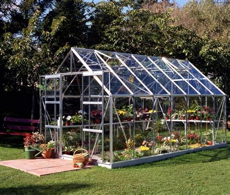 Halls Qube 8ft x 16ft Greenhouse - Woodstoc - Outside Made Better