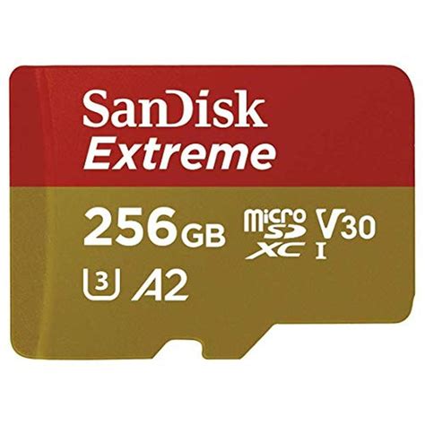 SanDisk 256GB Micro SDXC Memory Card Extreme | UHS-1 U3 A2 Certified ...