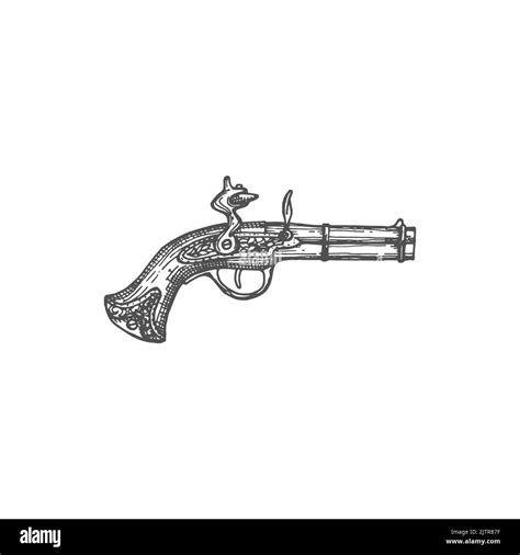 Pirate Gun Drawing