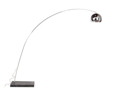 Lot - MCM CHROME ARC FLOOR LAMP