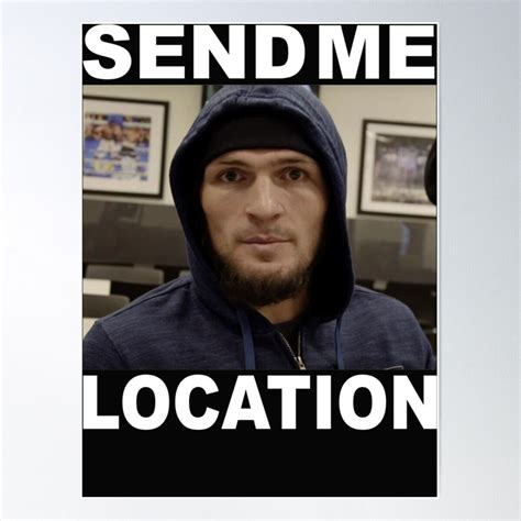 "Khabib - Send Me Location Essential " Poster for Sale by RobertLang87 ...