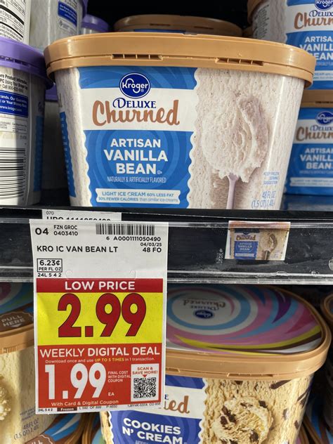 Kroger Ice Cream and Sandwiches and Private Selection Ice Cream as low ...