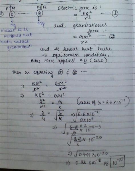Two identical particles each of mass M and charge Q are placed a ...