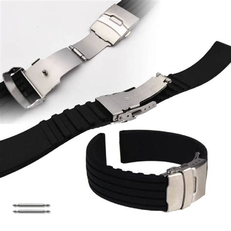 Steel & Silicone Replacement Watch Band Strap Seiko SRPD57 4R36-07G0 ...
