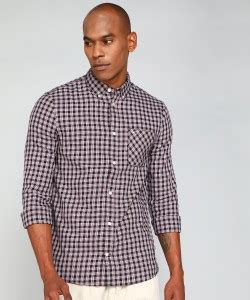 TOMMY HILFIGER Men Checkered Casual Black Shirt - Buy TOMMY HILFIGER ...