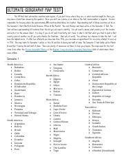 Image result for Geography Test Map