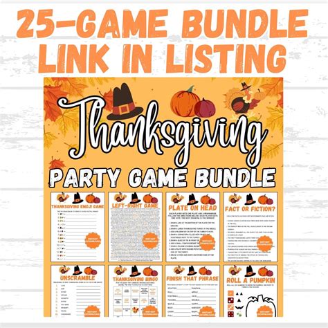 Funny thanksgiving games thanksgiving party games printable ...