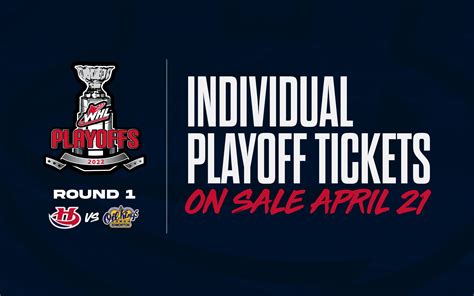 2022 WHL Playoffs First Round Schedule and Ticket Information ...
