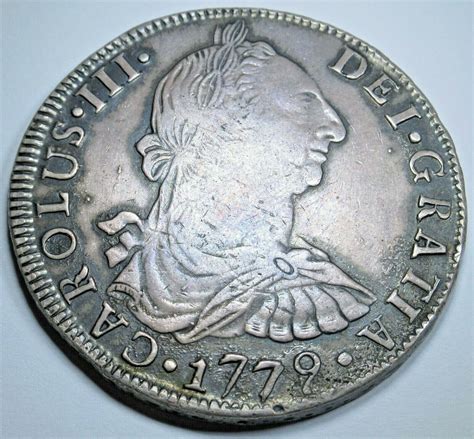 1779 Spanish Bolivia Silver 8 Reales Antique 1700’s Colonial Dollar ...