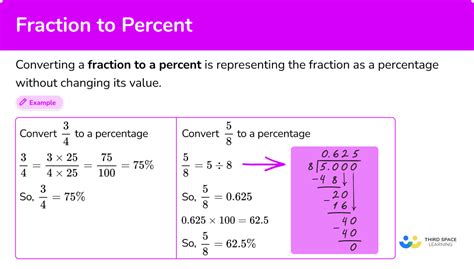 Fraction to Percent - Math Steps, Examples & Questions