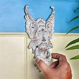 White Cast Iron Gothic Gargoyle Face Door Knocker