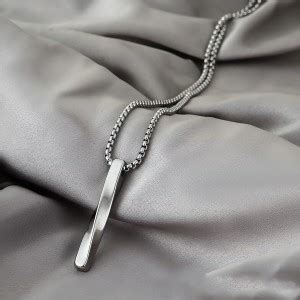 Fashion Frill Exclusive Silver Twisted Pendant Necklace For Men Chain ...