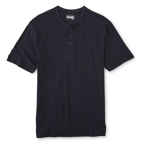 Basic Editions Men's Short-Sleeve Henley Shirt