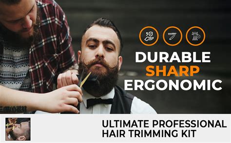 MAYCREATE® Professional Hair Cutting Scissors Kits Stainless Steel ...