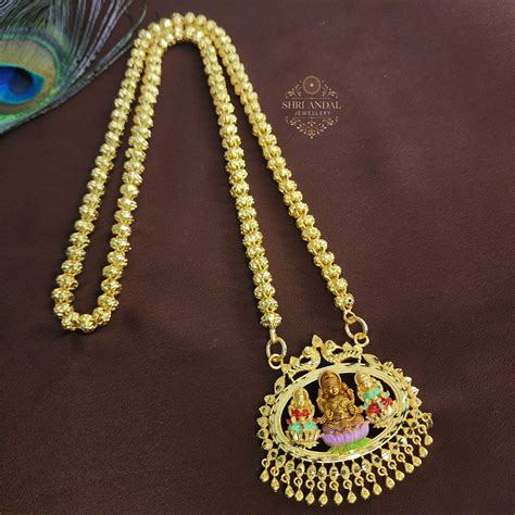 3 Lakshmi enamel dollar chain– Shri Andal Jewellery
