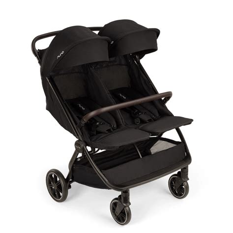 Nuna TRVL Dubl Twin Baby Stroller-Individually Adjustable Near Flat Re ...