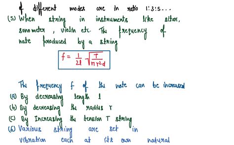 sounds chapter important notes class10 icse