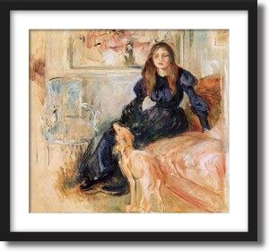 ArtCentral Julie Manet and Her Greyhound, Laertes - 1893 Painting By ...