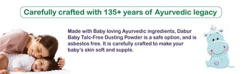 Buy Dabur Baby Powder: Talc and Asbestos Free | With Oat Starch ...