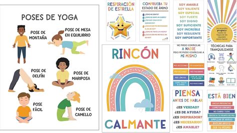 1step2dream 15 Spanish Calming Corner Classroom Posters | Mental India ...
