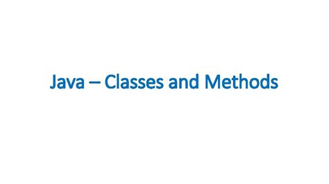 Java Classes and Methods 的图像结果
