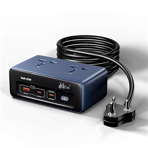 Buy Hoteon Extension Board with Surge Protection, 45W USB-C PD Fast ...