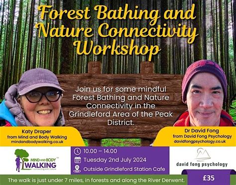 Forest Bathing and Nature Connectivity Grindleford Area, Peak District ...
