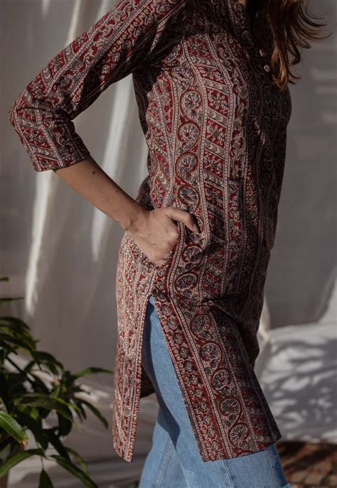 Indian Ethnic Women's Naveli Kalamkari Cotton Kurta – THE INDIAN ETHNIC CO.